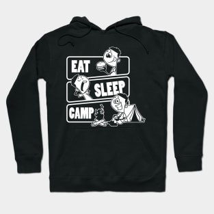 Eat Sleep Camp Repeat - Funny Camping Tent Gift design Hoodie